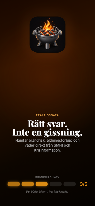 Realtidsdata om brandrisk direkt från SMHI